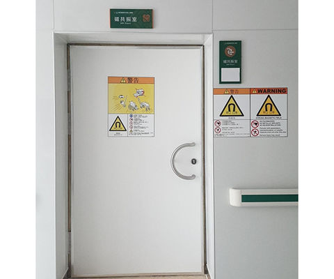 Puerta de blindaje de plomo de tamaño personalizado con panel de acero inoxidable para sala de MRI - certificada CE e ISO9001