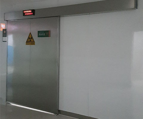 Puerta de blindaje de plomo de tamaño personalizado con panel de acero inoxidable para sala de MRI - certificada CE e ISO9001
