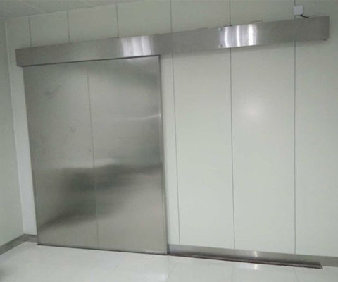 Puerta de blindaje de plomo de tamaño personalizado con panel de acero inoxidable para sala de MRI - certificada CE e ISO9001