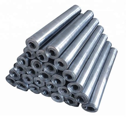 Lámina de plomo enrollable protectora de rayos X resistente a la erosión con 99.99% de pureza y tamaños personalizables para blindaje contra radiación