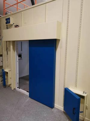 Cobertizo de blindaje de haz síncrono con estructura modular de ensamblaje de blindaje de rayo físico de alta energía y umbral desmontable