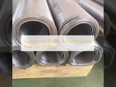 Placa de plomo puro de 99,99% de rayos X personalizada para la sala de tomografía computarizada